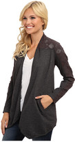 Thumbnail for your product : Lucky Brand Crochet Mix Wrap Jacket