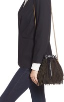 Thumbnail for your product : Saint Laurent Talitha Studded Fringe Leather Bucket Bag