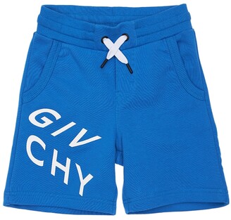 Givenchy Logo Print Cotton Sweat Shorts