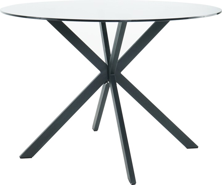 Dunelm Lumia 4 Seater Round Dining Table Black ShopStyle