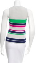 Thumbnail for your product : Tanya Taylor Striped Rib Knit Top w/ Tags