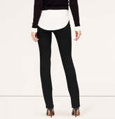 Thumbnail for your product : LOFT Tall Modern Straight Leg Jeans in Black