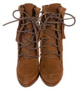 Thumbnail for your product : Giuseppe Zanotti Uma 110 Fringe-Trimmed Ankle Boots