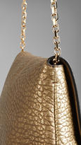 Thumbnail for your product : Burberry Medium Metallic Leather Clutch Bag