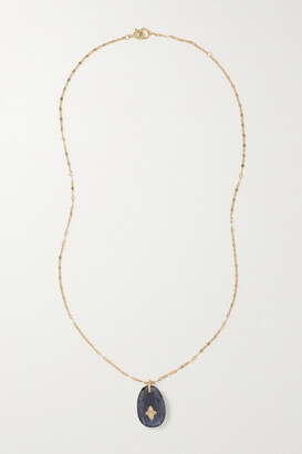 Pascale Monvoisin Gaia N°1 9 And 14-karat Gold, Iolite And Diamond Necklace - One size
