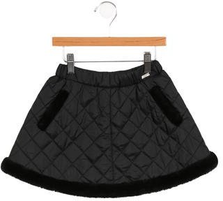 Junior Gaultier Girls' Quilted A-Line Skirt w/ Tags