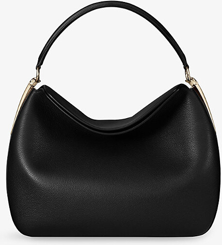 Cartier Womens Black Panthère Double De Medium Leather Hobo Bag 1 Size