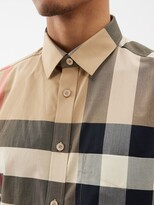 Thumbnail for your product : Burberry Somerton Giant-check Cotton-blend Poplin Shirt