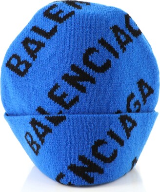 Balenciaga Logo Beanie Wool