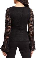 Thumbnail for your product : Jane Norman Lace Wrap Top