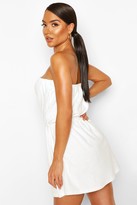 Thumbnail for your product : boohoo Towelling Bardot Beach Dress