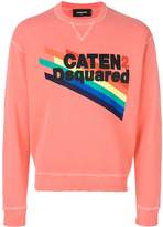 Thumbnail for your product : DSQUARED2 Caten rainbow print sweatshirt