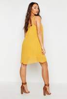 Thumbnail for your product : boohoo Chiffon Pleated Swing Dress