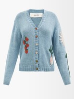 Thumbnail for your product : Story mfg. Twinsun Crocheted Organic-cotton Cardigan - Blue Multi