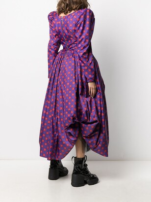 Natasha Zinko Fangs Print Puff Dress