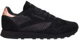 Thumbnail for your product : Reebok Black Leather And Suede Cl Lthr Sneakers