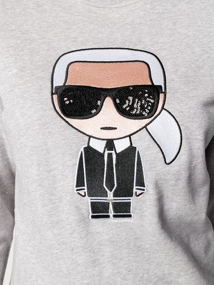 Karl Lagerfeld Paris embroidered sweatshirt
