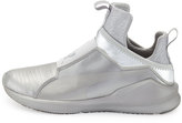 Thumbnail for your product : Puma Fierce Lizard-Embossed High-Top Sneaker, Silver
