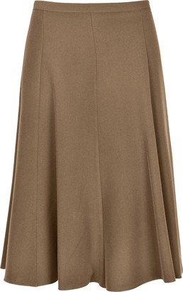 Sonia Fashions Womens 26 inches Length Plain just Below Knee Elasticated Skirt