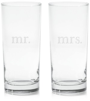 Culver Mr. & Mrs. Highball Glasses, Set of 2