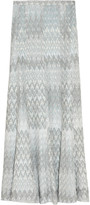 Thumbnail for your product : Missoni Metallic crochet-knit maxi skirt