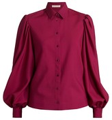 Thumbnail for your product : Alaia Blouson-Sleeve Wool Top