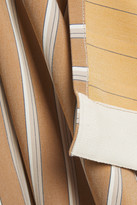 Thumbnail for your product : Bassike Draped Striped Stretch-twill Jacket
