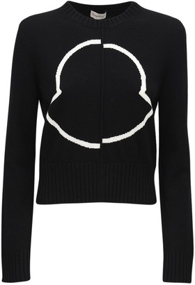 Moncler Cropped Virgin Wool & Cashmere Sweater
