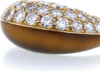 Mauboussin 1970s pre-owned 18kt yellow gold Geometric Maubousson diamond ring
