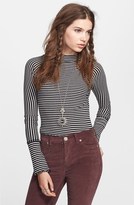 Thumbnail for your product : Free People 'Highlands' Stripe Mock Neck Tee