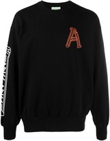 Thumbnail for your product : Aries Monogram-Print Cotton Sweatshirt