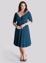 Thumbnail for your product : IGIGI Francesca Plus Size Dress in Dark Cyan