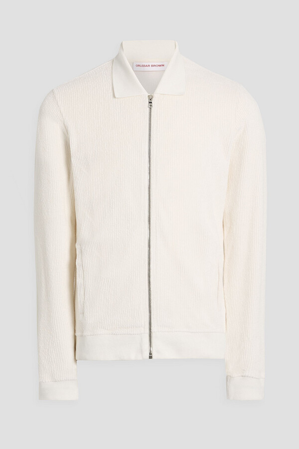 Orlebar Brown Brendon ribbed cotton-terry zip-up sweatshirt