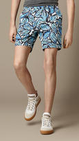 Thumbnail for your product : Burberry Leaf Print Chino Shorts