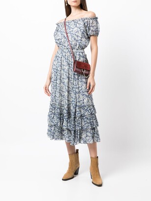 Polo Ralph Lauren Floral-Print Off-Shoulder Dress