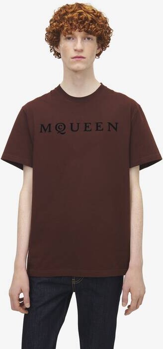 Alexander McQueen Flocked Logo T-Shirt