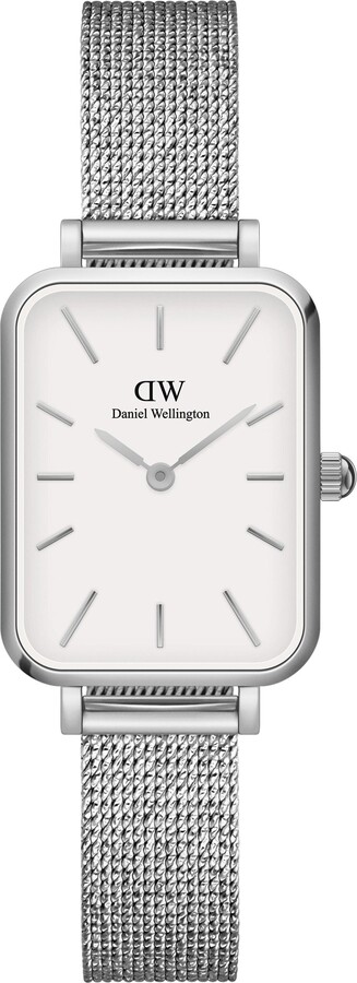 Daniel Wellington Quadro Sterling Mesh Strap Watch, 20mm x 26mm - ShopStyle