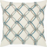 Thumbnail for your product : Elaine Smith Rope Sunbrella Pillow, Turquoise
