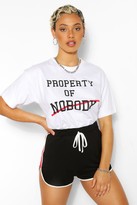 Thumbnail for your product : boohoo Property Of Nobody Graphic T-Shirt
