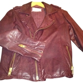 Thumbnail for your product : Leon & HARPER Burgundy Leather Jacket