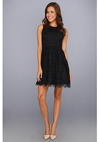 Thumbnail for your product : Jessica Simpson Contrast Overlap Bodice Yoke Dress w/ Back Cut Out