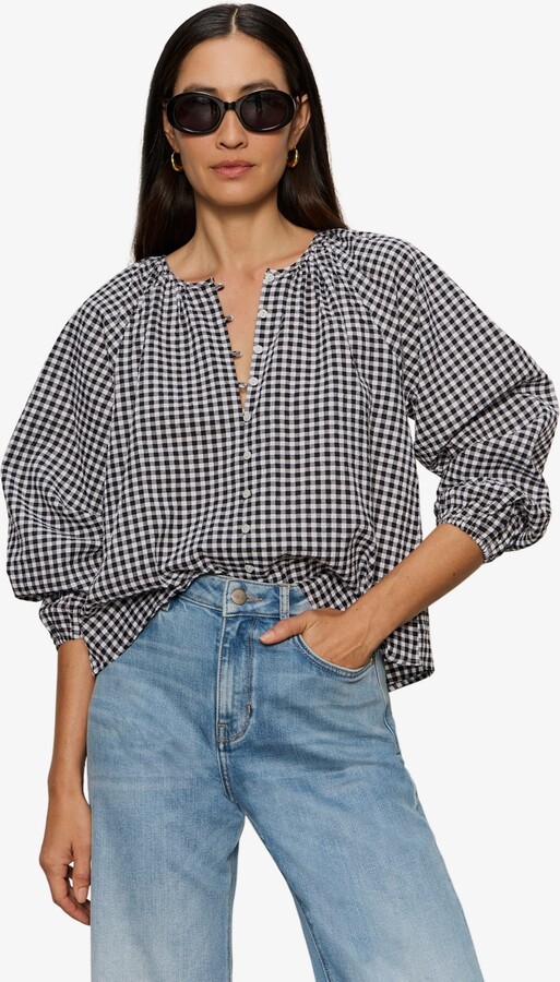 Sanctuary Women's Perfect Gingham Button-Front Blouse