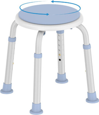 360 Degree Rotating Shower Chair 300Lb Swivel Shower Stool For Inside Shower Tool Free Adjustable Shower Seat Tub Chair And Small Bathtub Seat Bench F