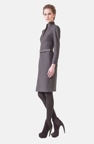 Thumbnail for your product : Akris Belted Stretch Flannel Dress