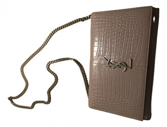 Saint Laurent Kate monogramme Pink Patent leather Handbags