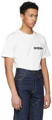 Calvin Klein White Text Logo T-Shirt