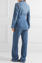 Thumbnail for your product : Equipment Lafayette Cotton-chambray Pajama Set - Mid denim