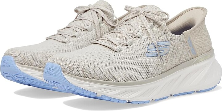 SKECHERS Edgeride Hands Free Slip - INS Women's Shoes Natural Light Blue : 6 B - Medium, Synthetic