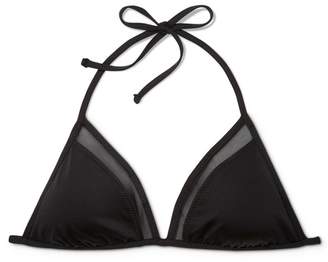 Mossimo Women's Mesh Inset Triangle Bikini Top