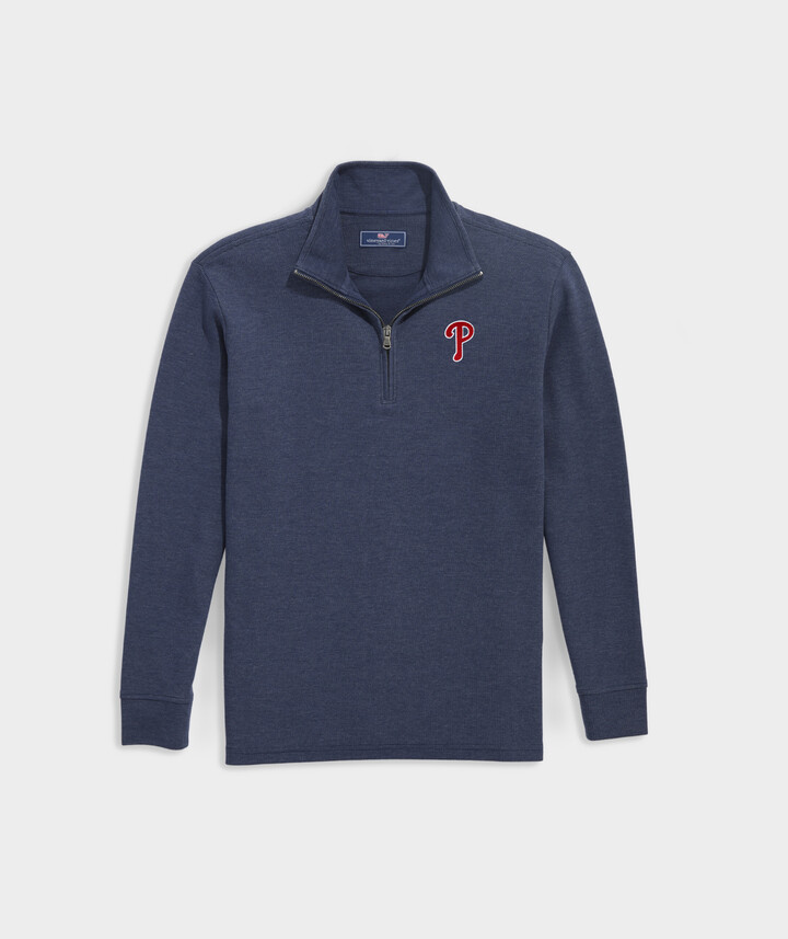 Vineyard Vines Philedelphia Phillies Saltwater Quarter-Zip